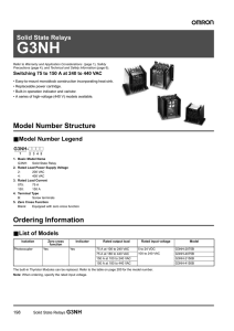Solid State Relays G3NH
