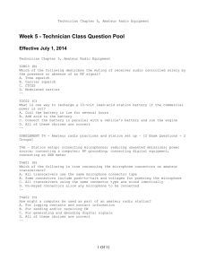 Week 5 - Technician Class Question Pool
