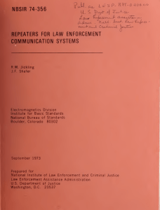 Repeaters for law enforcement communication systems