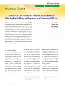 Evaluation of OTA Performance for Mobile Terminal Antennas