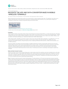 Navigate the AFE and Data-Converter Maze in Mobile