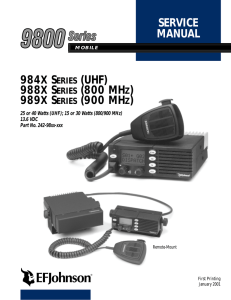 98xx Series Mobile Service Manual