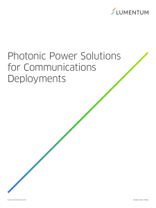 Photonic Power Solutions for Communications
