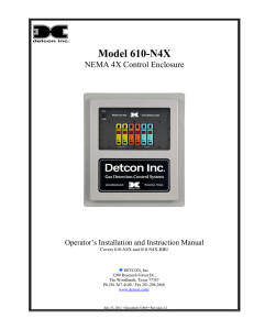Model 610-N4X Control Enclosure