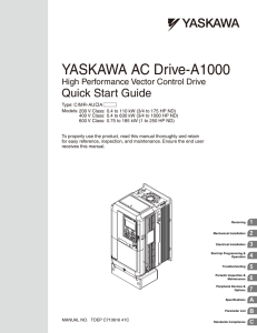 Yaskawa - A1000 Variable Speed Drive