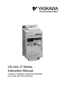 VS mini J7 Series Instruction Manual