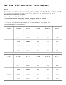 TB267 (Rev2) - CNC11 Yaskawa Sigma5 Precision