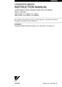 varispeed-686ss5 instruction manual