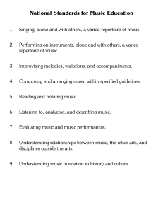 National Standards for Music Education - Lyons