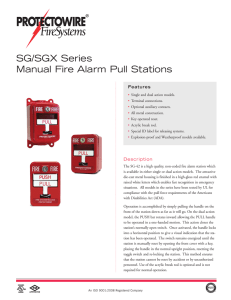 SG/SGX Series Manual Fire Alarm Pull Stations