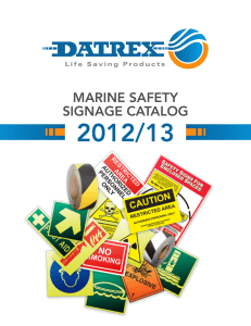 marine safety signage catalog