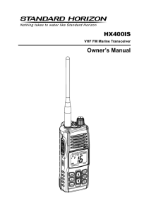 HX400IS Owner`s Manual