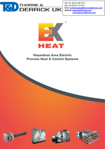 EXHEAT Hazardous Area Electric Process Heat