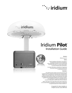 Iridium Pilot Installation Guide