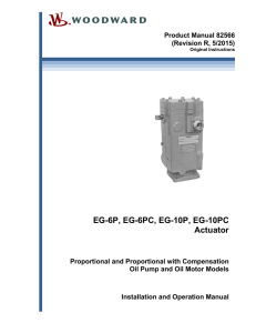 EG-6P, EG-6PC, EG-10P, EG-10PC Actuator