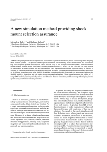A new simulation method providing shock mount selection assurance