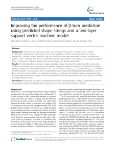 Improving the performance of b-turn prediction