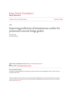 Improving predictions of instantaneous camber for prestressed