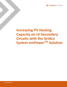 Increasing PV Hosting Capacity Application Note
