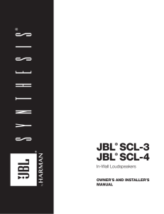 SCL-3 and SCL-4 Owners Manual