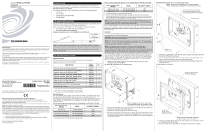 Installation Guide: TST-600 and TST-602 Accessories - AV-iQ