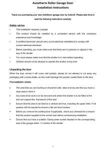 Autotherm Roller Garage Door Installation Instructions