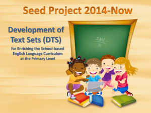 Development of Text Sets (DTS)