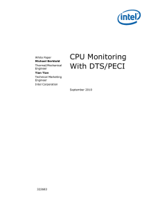 CPU Monitoring with DTS/PECI