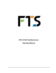 DTS-12 SDI Turbidity Sensor Operating Manual