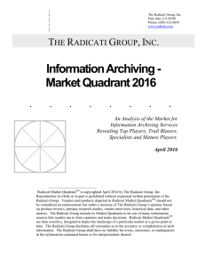 Information Archiving - Market Quadrant 2016