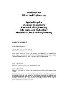 Workbook for Ethics and Engineering Applied Physics Chemical
