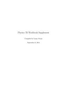 Physics 7B Workbook Supplement