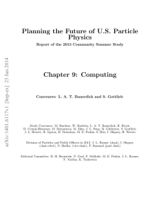 Planning the Future of US Particle Physics Chapter 9