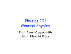 Physics 201 General Physics