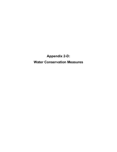 Appendix 2-D: Water Conservation Measures