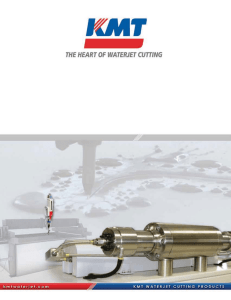 2013 KMT Waterjet Products Catalog