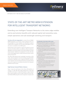 Infinera ATN™ Metro Edge Platform