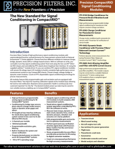 Precision CompactRIO Signal Conditioning Modules Brochure