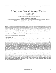 A Body Area Network through Wireless Technology