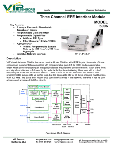 Model 6005 - Three Channel IEPE Interface Module