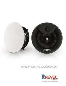 Revel In-Ceiling Speakers Brochure