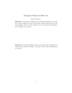 Principles of Physics II (PHY 112) Practice Exam 1 Question 1 (4