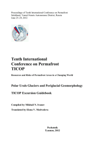 Tenth International Conference on Permafrost TICOP