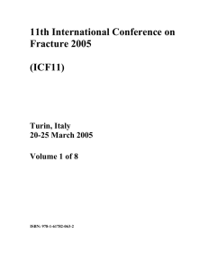 11th International Conference on Fracture 2005