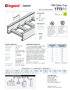 PW Cable Tray