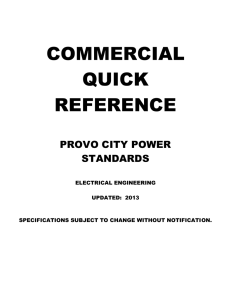Commercial Specifications