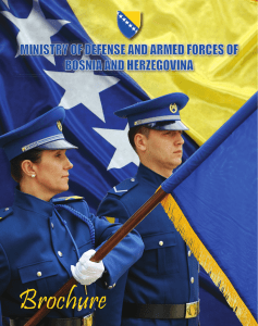 Brochure of the Ministry of Defense and the Armed Forces of Bosnia
