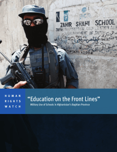 Education on the Front Lines