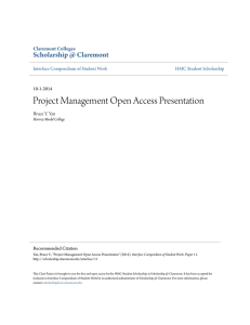Project Management Open Access Presentation