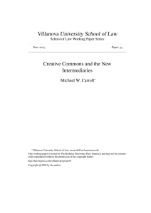 Creative Commons and the New Intermediaries